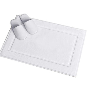 2018 New Hotel white Floor towel Carpets of Bathroom 100% Cotton White  Door Mat Floor Towel Mats Rugs Towel Mat 50*80cm