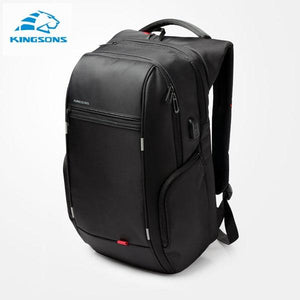 Kingsons 15"17"  Laptop Backpack External USB Charge Computer Backpacks