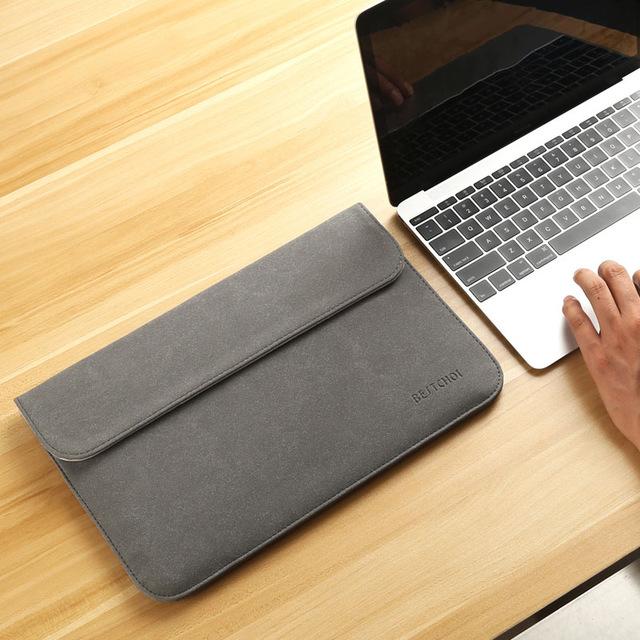 New Matte Laptop Bag for Macbook Air 13 12 Pro 13 Case Sleeve Women Men Waterproof Bag for Mac book Touchbar 13 15 Case Cover