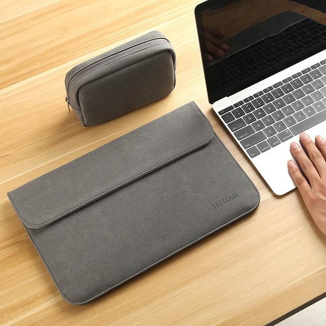 New Matte Laptop Bag for Macbook Air 13 12 Pro 13 Case Sleeve Women Men Waterproof Bag for Mac book Touchbar 13 15 Case Cover