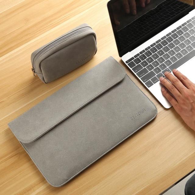 New Matte Laptop Bag for Macbook Air 13 12 Pro 13 Case Sleeve Women Men Waterproof Bag for Mac book Touchbar 13 15 Case Cover