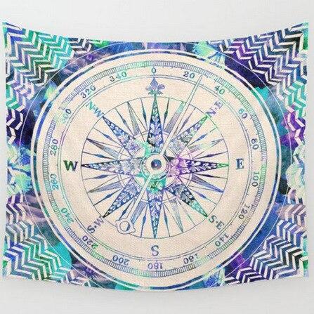 LDAJMW Polyester Round Bohemia Wall Mural Home Furnishing Tapestry Rugs Beach Bath Towel Shawl Dual-use Sunscreen Yoga cushion