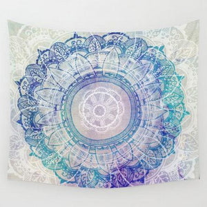 LDAJMW Polyester Round Bohemia Wall Mural Home Furnishing Tapestry Rugs Beach Bath Towel Shawl Dual-use Sunscreen Yoga cushion