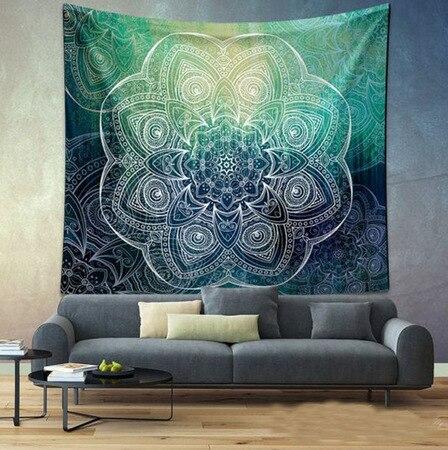 LDAJMW Polyester Round Bohemia Wall Mural Home Furnishing Tapestry Rugs Beach Bath Towel Shawl Dual-use Sunscreen Yoga cushion