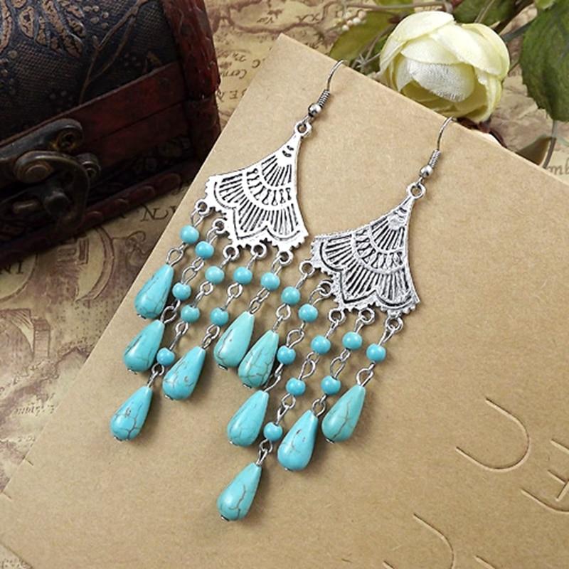 Fashion Women Jewelry Wholesale Vintage Tibetan Silver Long Section dangler