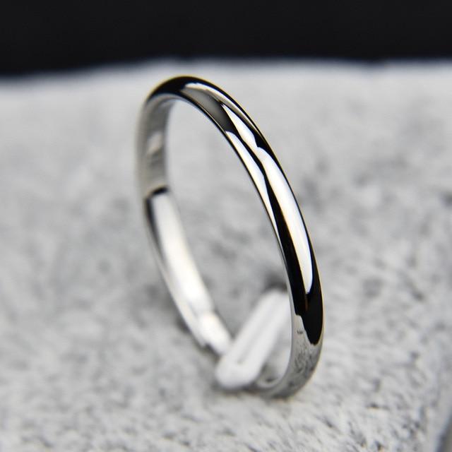 Titanium Steel  Rose Gold  Anti-allergy Smooth  Simple Wedding Couples Rings