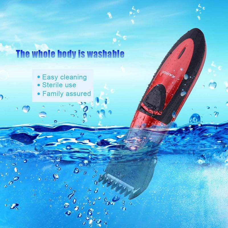 Hot sales Kairui Waterproof electric hair clipper razor child baby men electric shaver