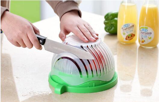 Kitchen Salads Tool Salad Cutting Bowl Wave Edge Salad Maker