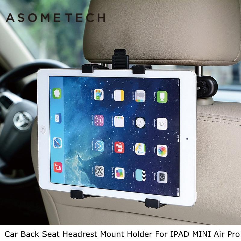 ASOMETECH Car Back Seat Headrest Mount Holder For iPad 2 3/4 Air 1 2 ipad mini 1/2/3/4 SAMSUNG Mipad 2 Tablet PC Stands Bracket