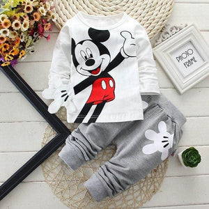 Baby Boys Clothes 2017 Spring Autumn Cartoon Leisure Long Sleeved T-shirts + Pants