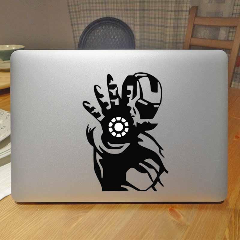 Iron Man Creative Decal Laptop Sticker for Apple Macbook Pro Decal Air Retina 11 12 13 15 inch Mac Surface Notebook Skin Sticker