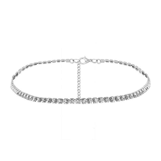 Fashion Jewelry Accessories Luxury Rhinestone Choker Necklace