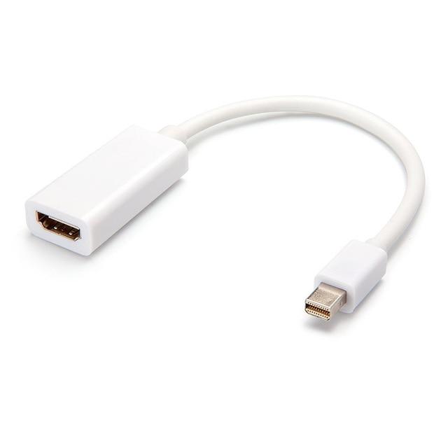 EGRINCY Mini DisplayPort To HDMI Adapter Cable Male To Female Mini DP Thunderbolt Converter For MacBook Mac Mini iMac Projector