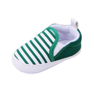 Infant Slip-On First Walkers Toddler Striped Canvas Sneaker