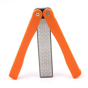 Novelty Double Sided Knife Sharpener Professional Diamond Fold Portable Pocket Knife Sharpening Stone Kitchen Accessories