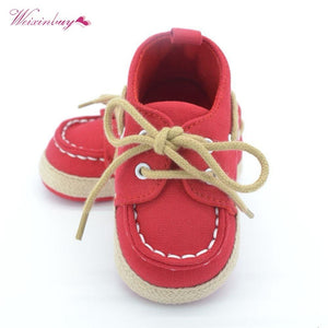 WEIXINBUY Baby Boy Girl Blue Sneakers Soft Bottom Crib Shoes