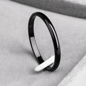 Titanium Steel  Rose Gold  Anti-allergy Smooth  Simple Wedding Couples Rings