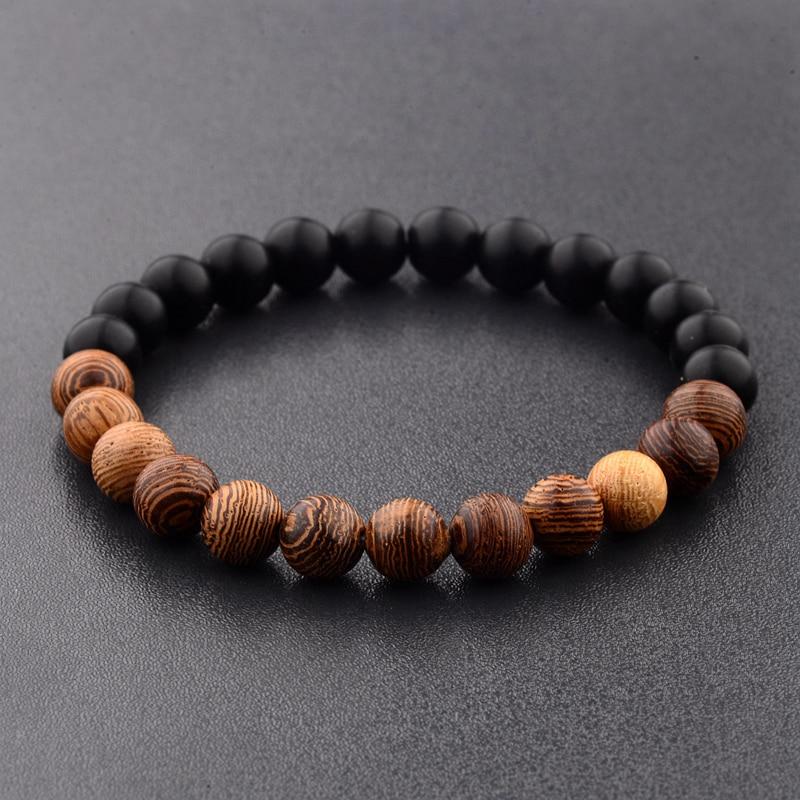 8mm New Natural Wood Beads Bracelets