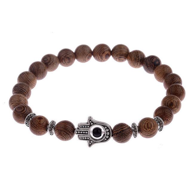 8mm New Natural Wood Beads Bracelets