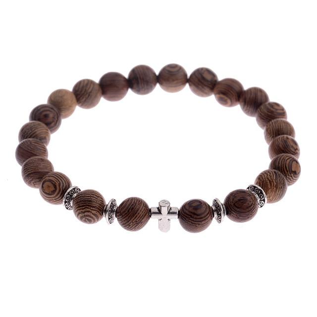 8mm New Natural Wood Beads Bracelets