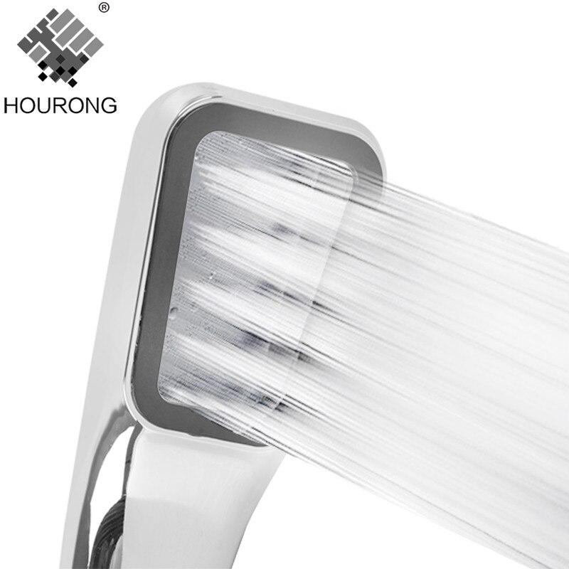 1Pc 300 Holes Bathroom Rainfall Shower Head Water Saving Flow ABS Rain Shower Head High Pressure Boost Bathroom Accessories