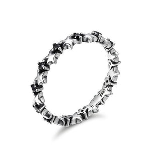 925 Sterling Silver 9 Styles Stackable Party Finger Ring