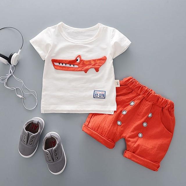 Summer 1 year newborn boy baby gentleman suit clothes sets