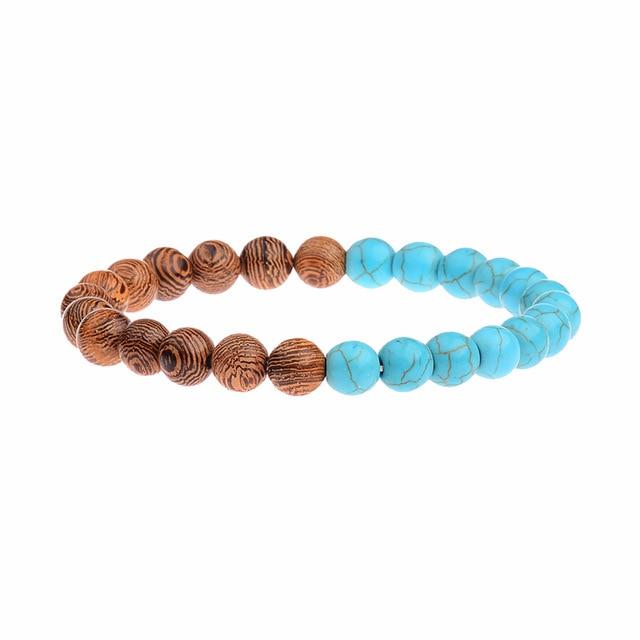 8mm New Natural Wood Beads Bracelets