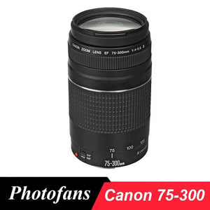 Canon lens EF 75-300mm F/4-5.6 III Telephoto Lenses for Canon camera 1300D 600D 700D 750D 760D 60D 70D 80D 7D 6D T6 T3i T5i T6