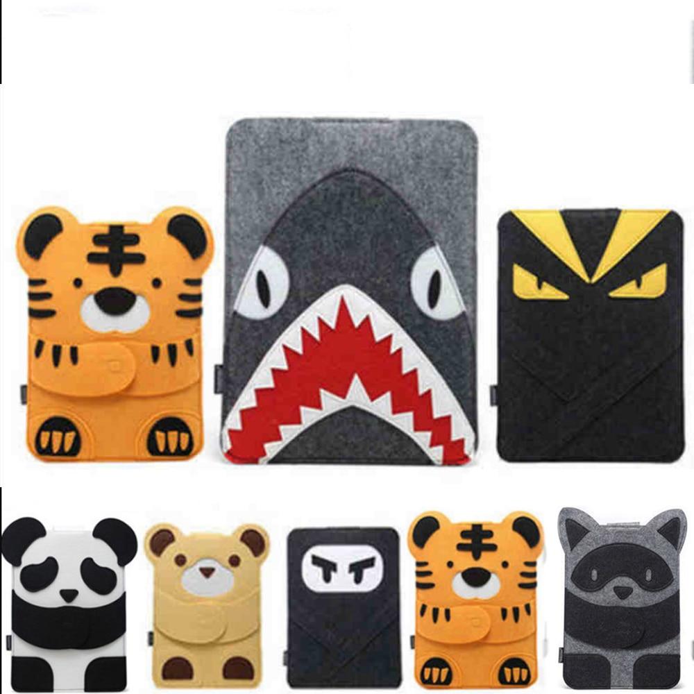 Wool Felt Laptop Sleeve Bag for Macbook pro 13 case Air Retina 11 12 13.3 14 15 inch Cartoon Laptop Case for Mac 13