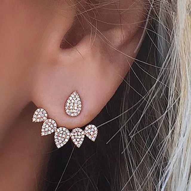 Crystal Flower drop Earrings For Women fashion Jewelry