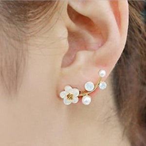 Crystal Flower drop Earrings For Women fashion Jewelry