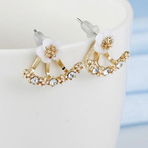 Crystal Flower drop Earrings For Women fashion Jewelry