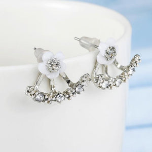 Crystal Flower drop Earrings For Women fashion Jewelry