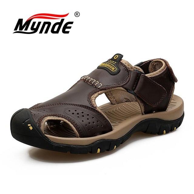 Genuine Leather Men Shoes Summer New Large Size Men's Sandals