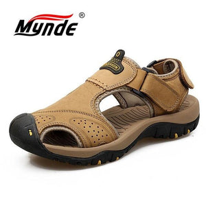 Genuine Leather Men Shoes Summer New Large Size Men's Sandals