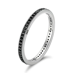 Authentic 925 Sterling Silver Dazzling CZ Stackable Ring