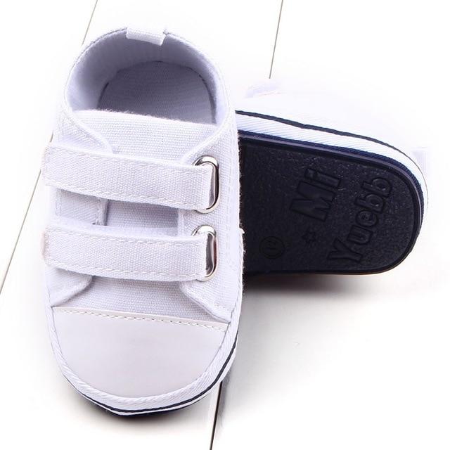 Canvas Baby Shoes Newborn Boys Girls First Walkers Soft Bottom Anti-slip Prewalker Sneakers