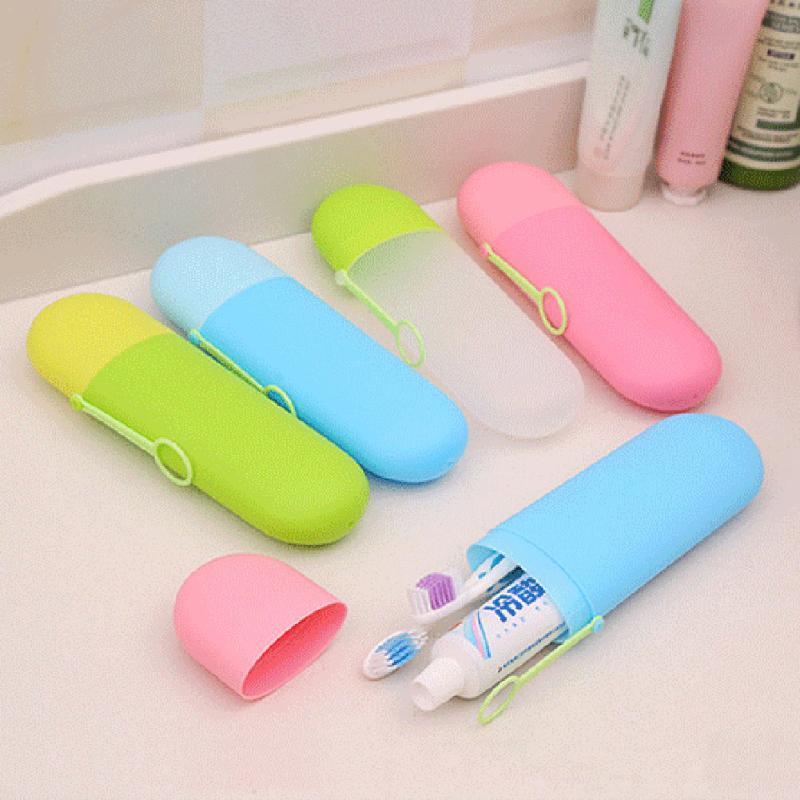 Portable Travel Toothpaste Toothbrush Holder Cap Case Household Storage Cup Outdoor Holder Bathroom Accessories