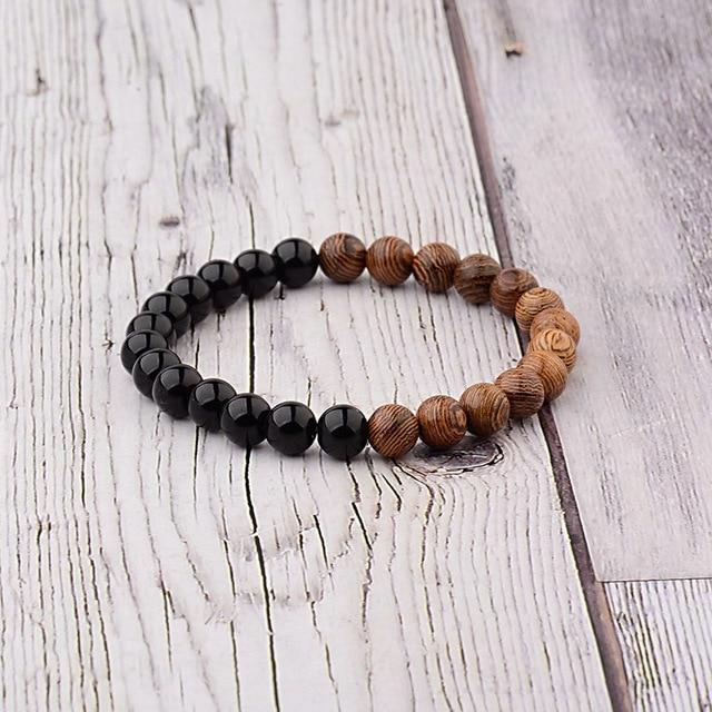 8mm New Natural Wood Beads Bracelets