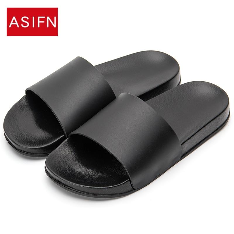 Casual Black And White Shoes Non-slip Slides Bathroo Sandals