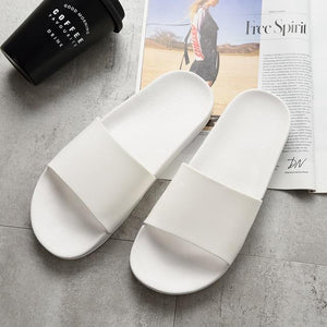 Casual Black And White Shoes Non-slip Slides Bathroo Sandals