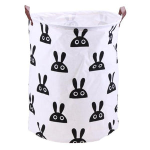 Standing Toys Clothing Storage Basket Folding Laundry Basket Cartoon Storage Barrel Laundry Organizer Holder Pouch Household