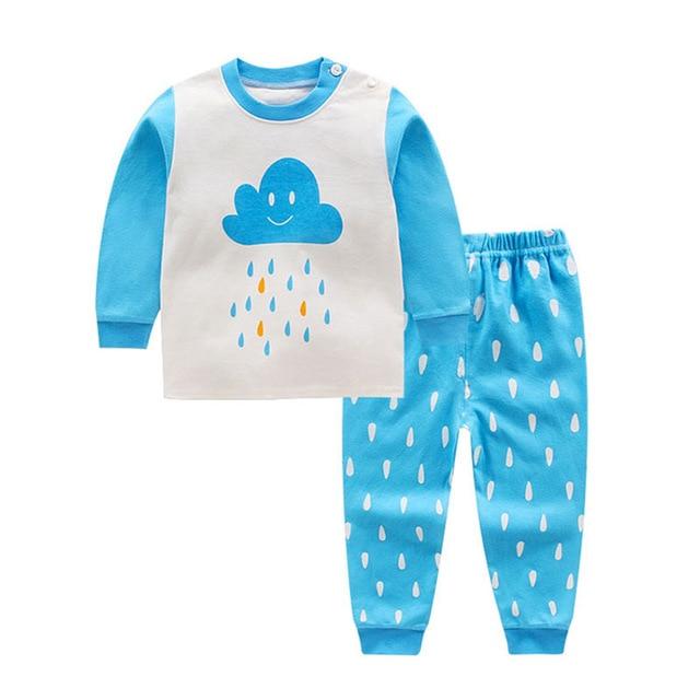 Spring infant baby boys girls clothes sets outfits cotton animal sports suit