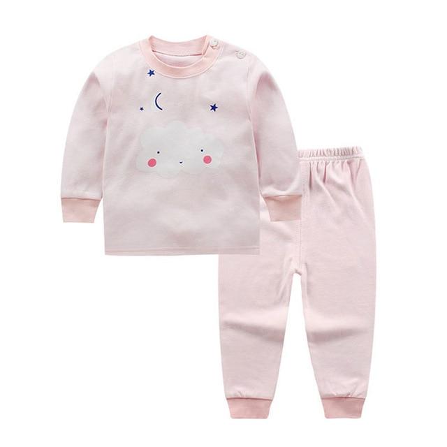 Spring infant baby boys girls clothes sets outfits cotton animal sports suit