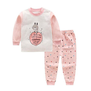 Spring infant baby boys girls clothes sets outfits cotton animal sports suit