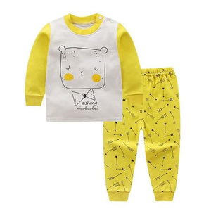 Spring infant baby boys girls clothes sets outfits cotton animal sports suit