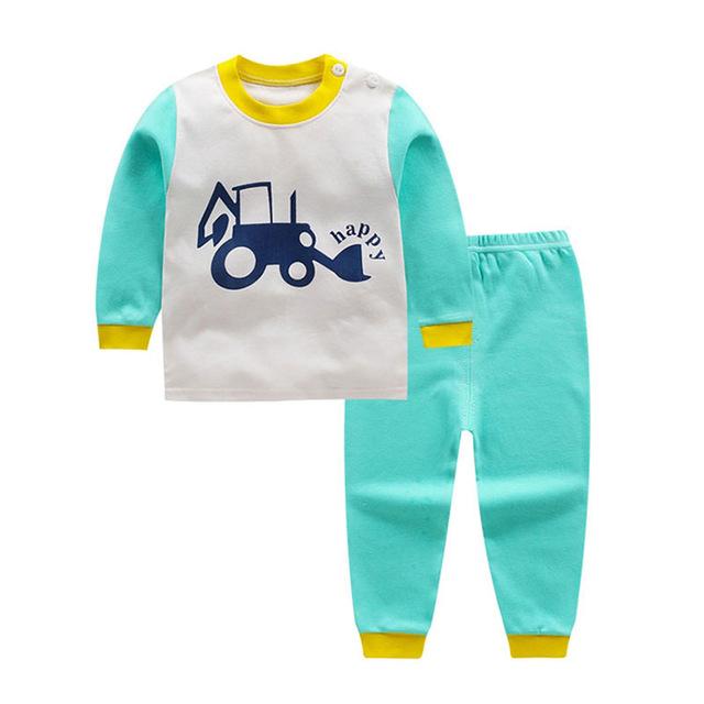 Spring infant baby boys girls clothes sets outfits cotton animal sports suit