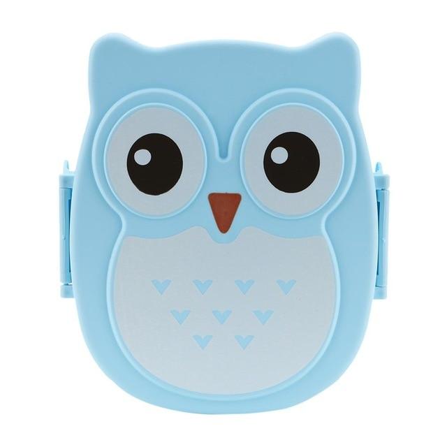 Cute Cartoon Owl Lunch Box Food Container Storage Box Portable Kids Student Lunch Box Bento Box Container With Compartments Case