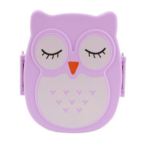 Cute Cartoon Owl Lunch Box Food Container Storage Box Portable Kids Student Lunch Box Bento Box Container With Compartments Case